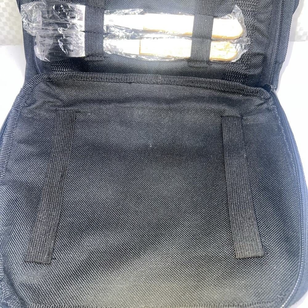 Vintage Lead's Picnic Tote Bag Black At&T Branded Several Pockets And Pouch - Picture 14 of 16
